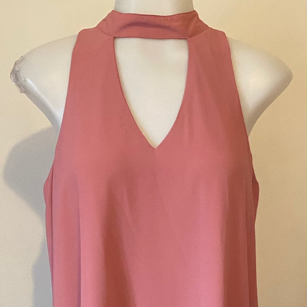 Miami Pink Shift Halter Dress
